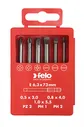Набор бит Felo SL/PZ/PH Industrial 73мм, в кейсе, 6 бит, 03092716